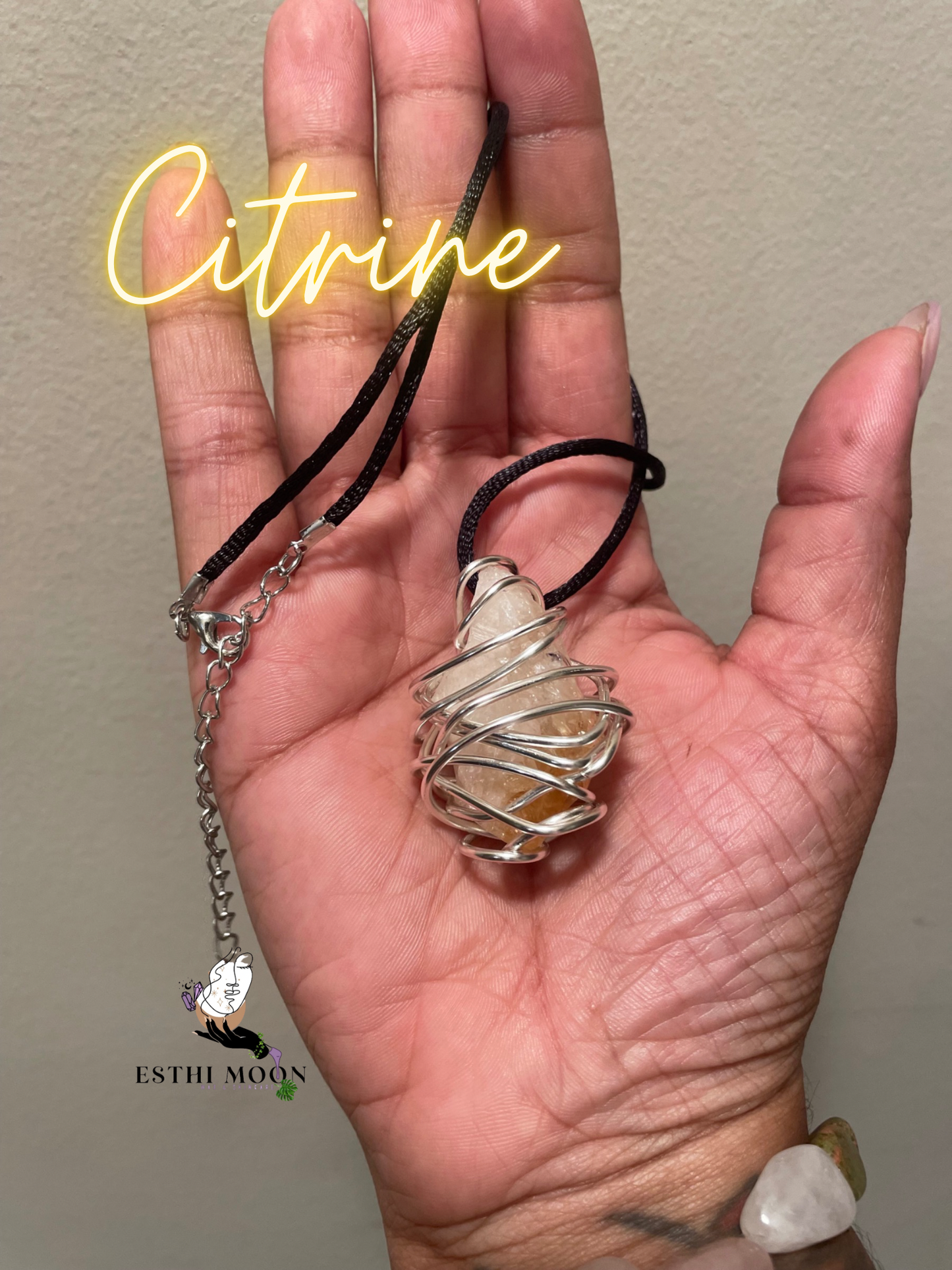 Crystal Wire Wrapped Necklace