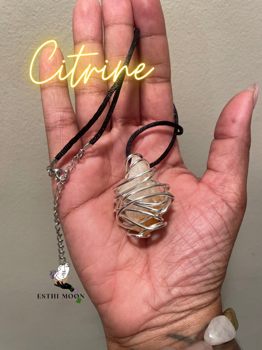 Crystal Wire Wrapped Necklace