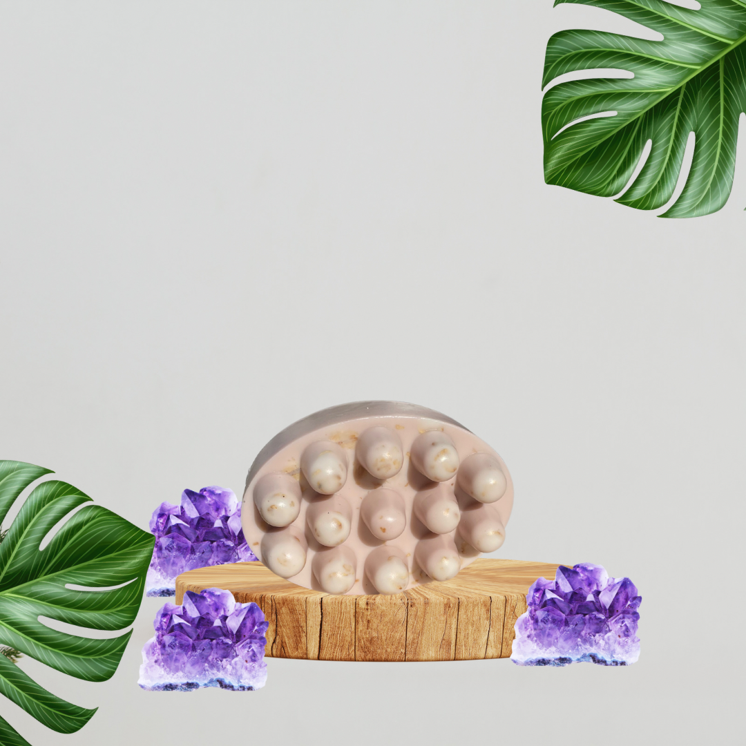 Shea Butter herbal infused Oatmeal Massage Soap Bar