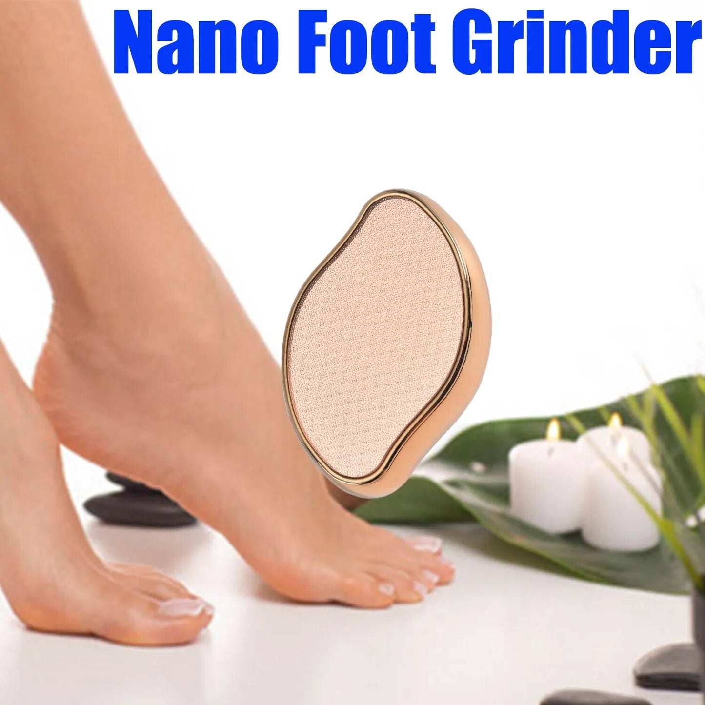 Exfoliate Tool,Foot Hard Dead Skin Pedicure Remover,Scrubber Artifact Peeling,Nano Frosted Surface Plate File Fine Hair Pedicure